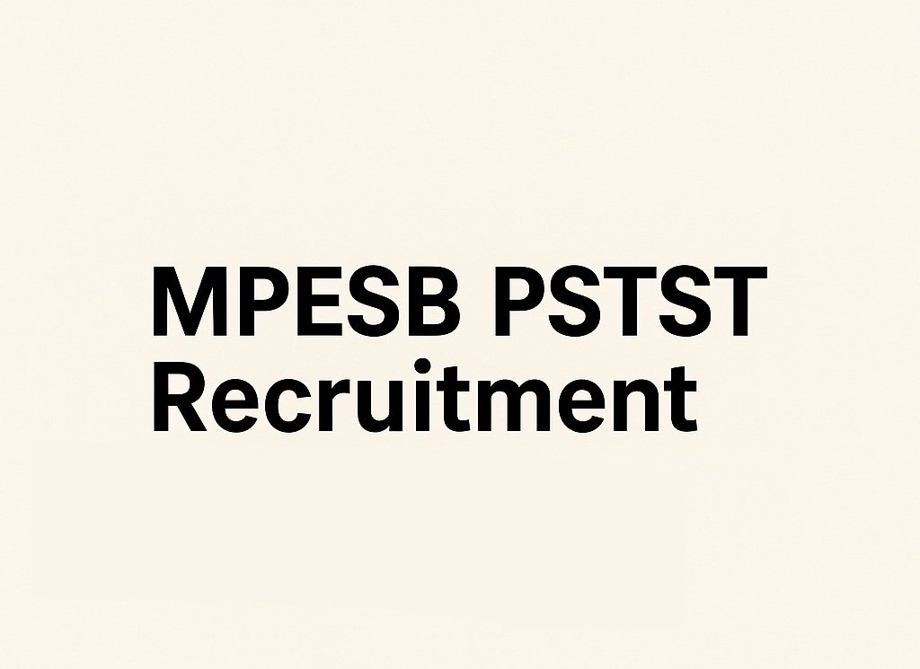 MPESB PSTST Recruitment