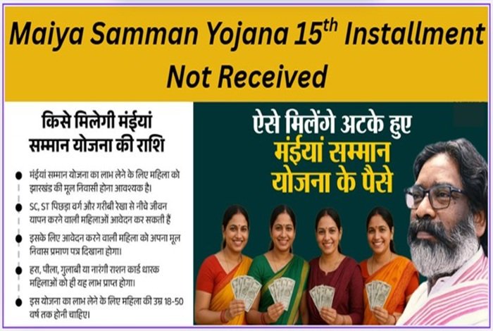 maiya samman yojana 15th installment not received  