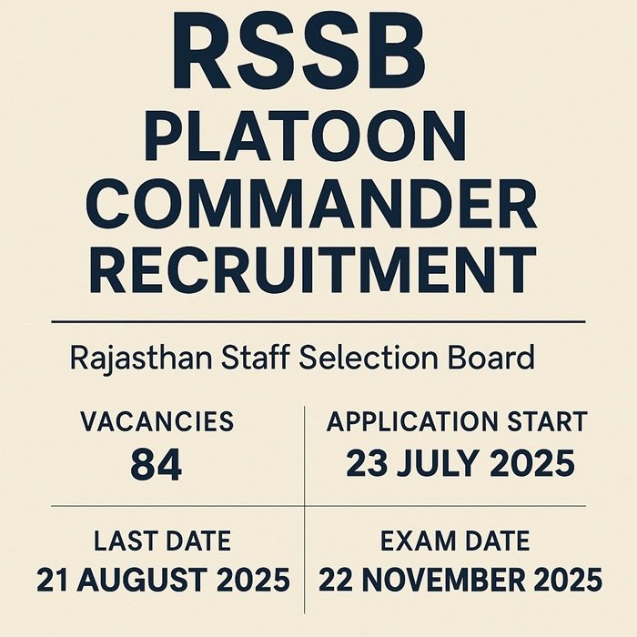 RSSB Platoon Commander Recruitment
