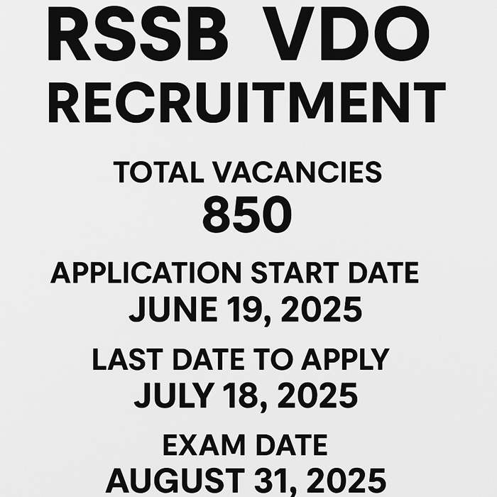 RSSB VDO Recruitment