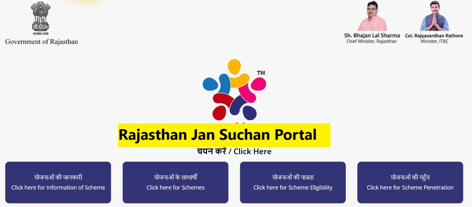 Rajasthan Jan Suchan Portal Rajasthan Jan Suchan Portal