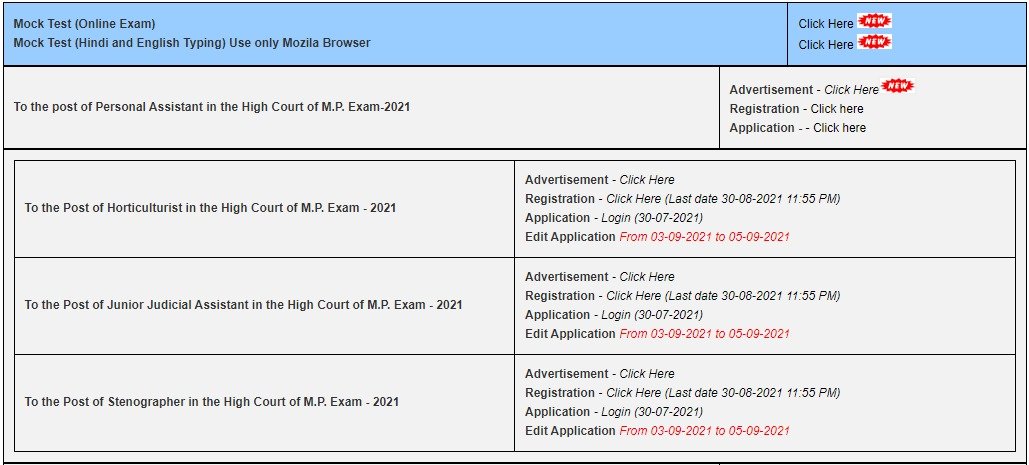 MP High Court Recruitment 2022